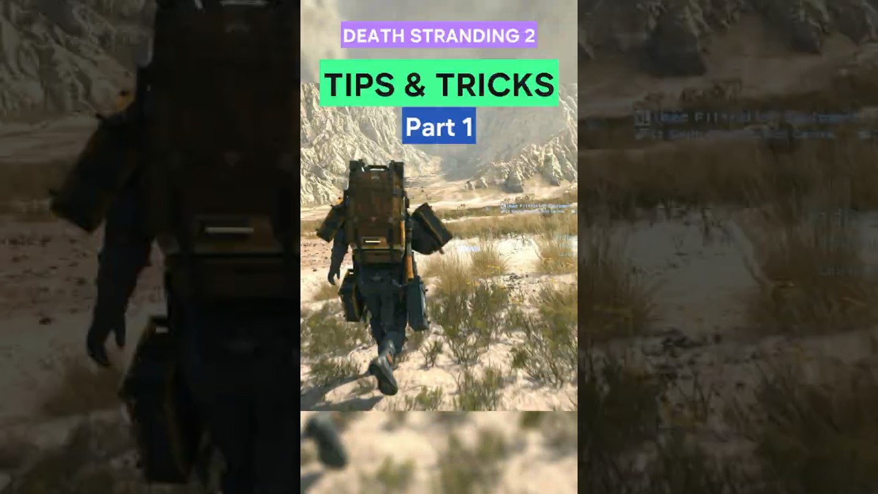 Tips \u0026 Tricks To Survive DEATH STRANDING 2 | Part 1 #deathstranding #gaming #ps5