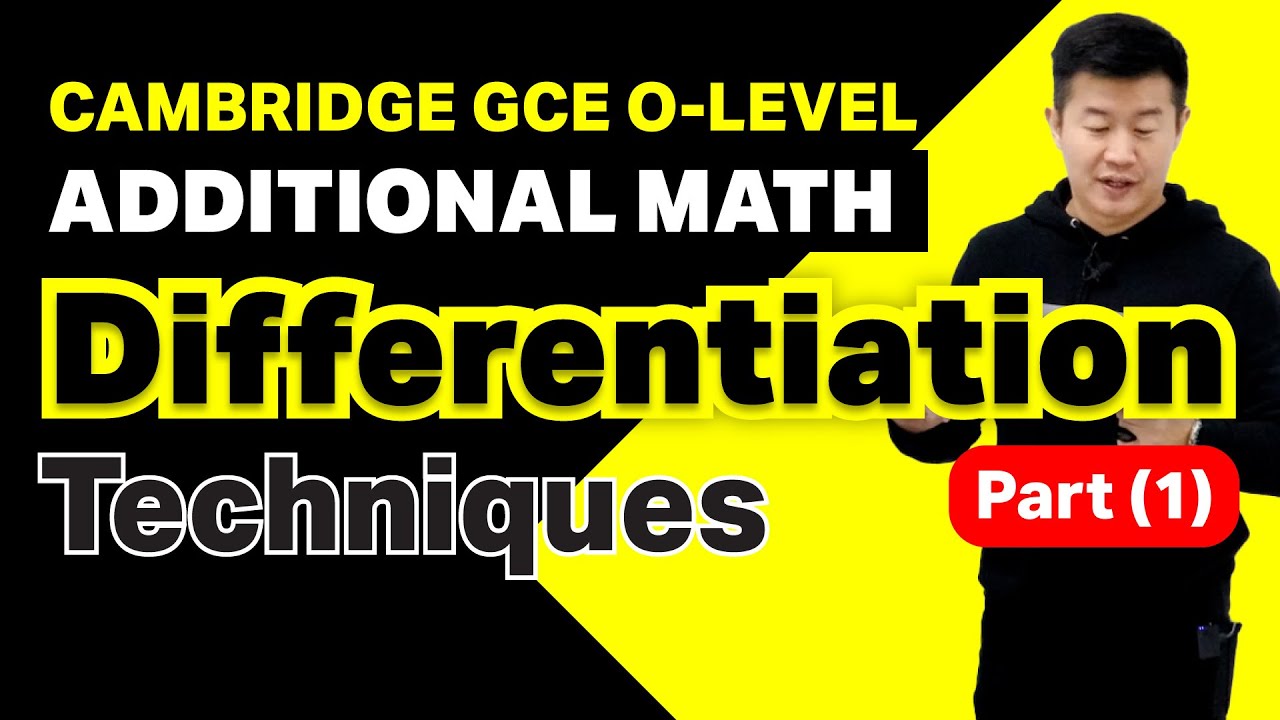 Differentiation Techniques [Part 1 of 4] | Achevas O-Level/IP Additional Math Tuition