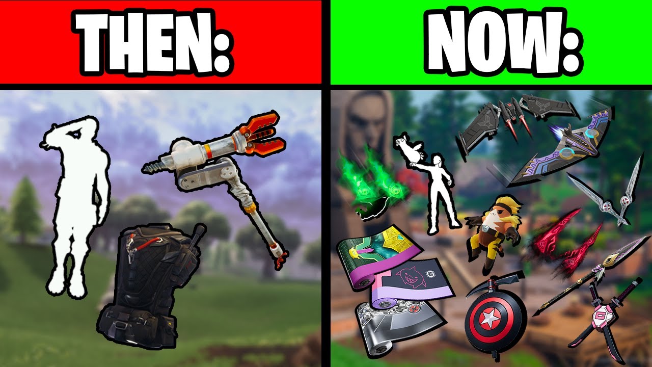 The Evolution of Fortnite's FREE Battle Pass Cosmetics