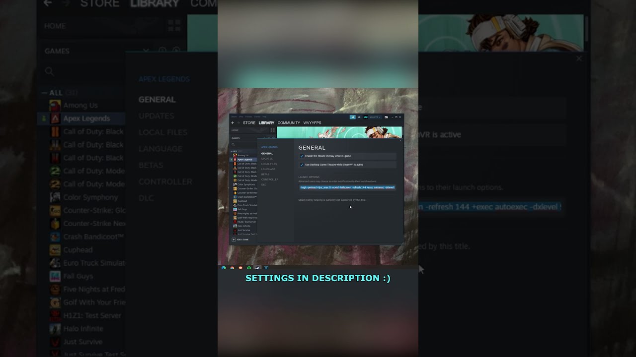 How To Increase Performance On Apex Legends PC! #shorts
