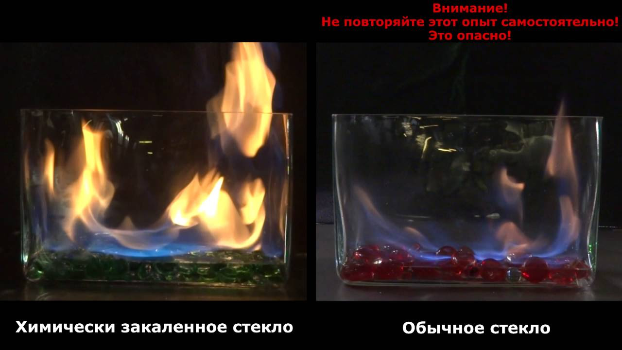 Огнеупорное стекло Краш - тест