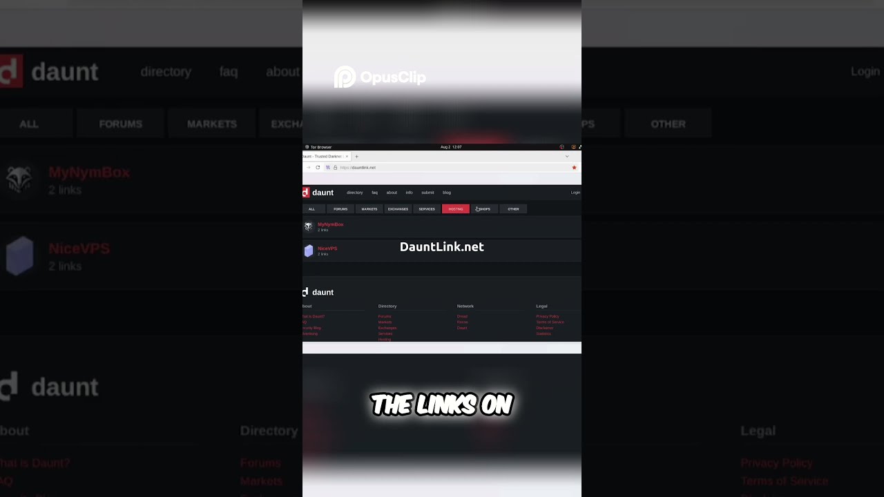 DauntLink.net - Ultimate Darknet Market Link Directory
