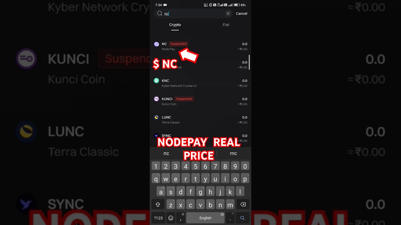 Nodepay token real price🤑| nc listing price on bitget | nodepay airdrop price prediction #shorts