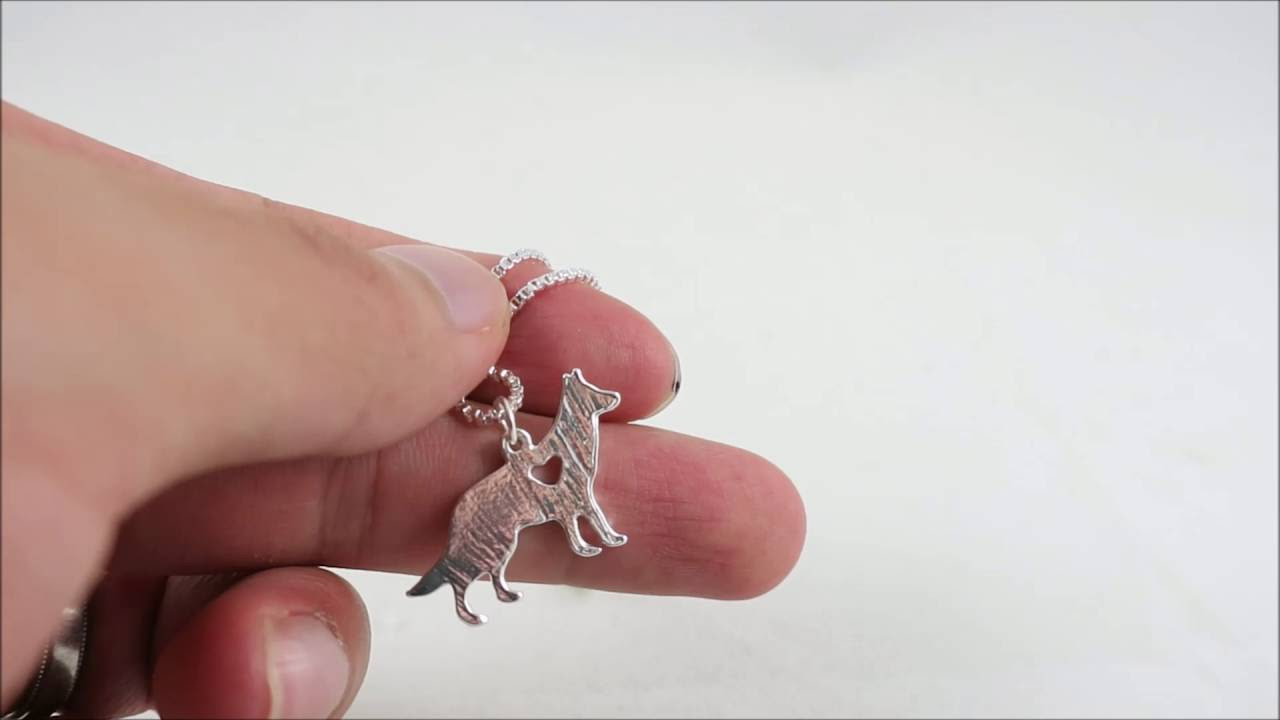(LBA): DOGS: Silver Tone Shetland Sheepdog Dog Pendant Necklace