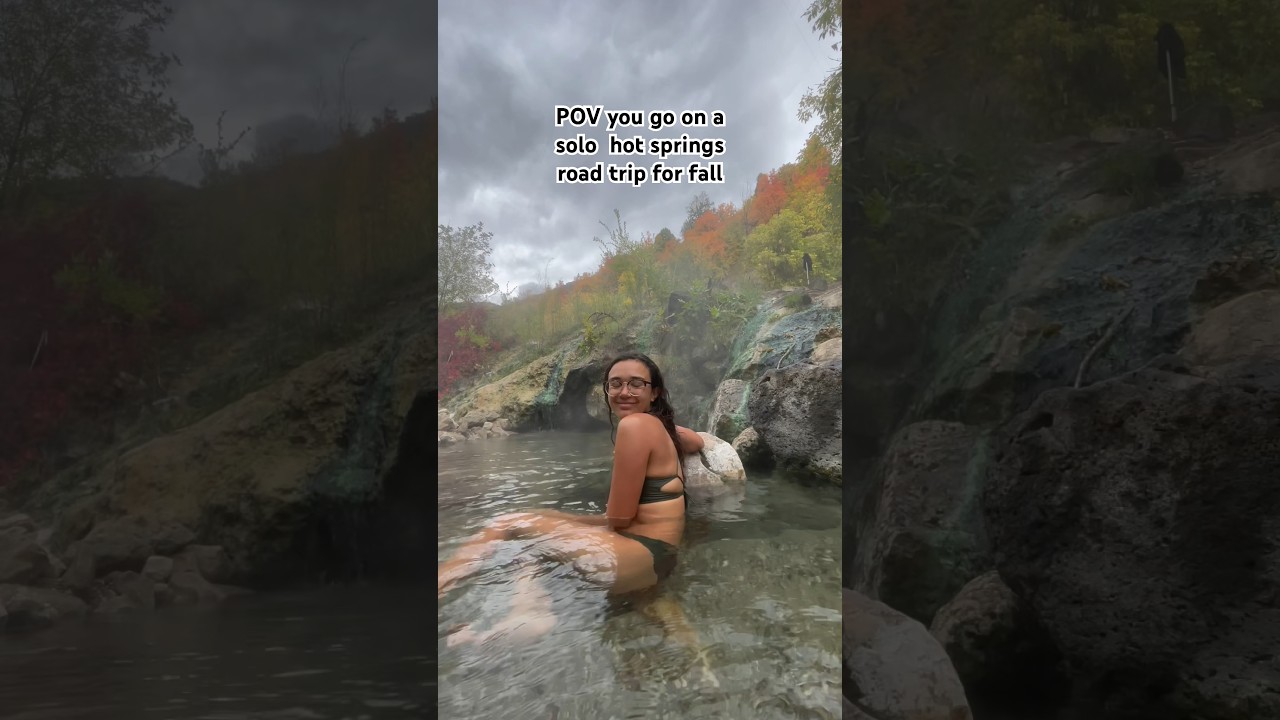 Hot Spring Season #fall #autumn #hotspring #roadtrip #roadtripping #naturelover