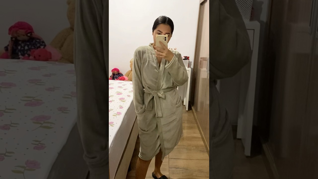 Testando o Roupão que comprei na shopee #shortvideo #shopee