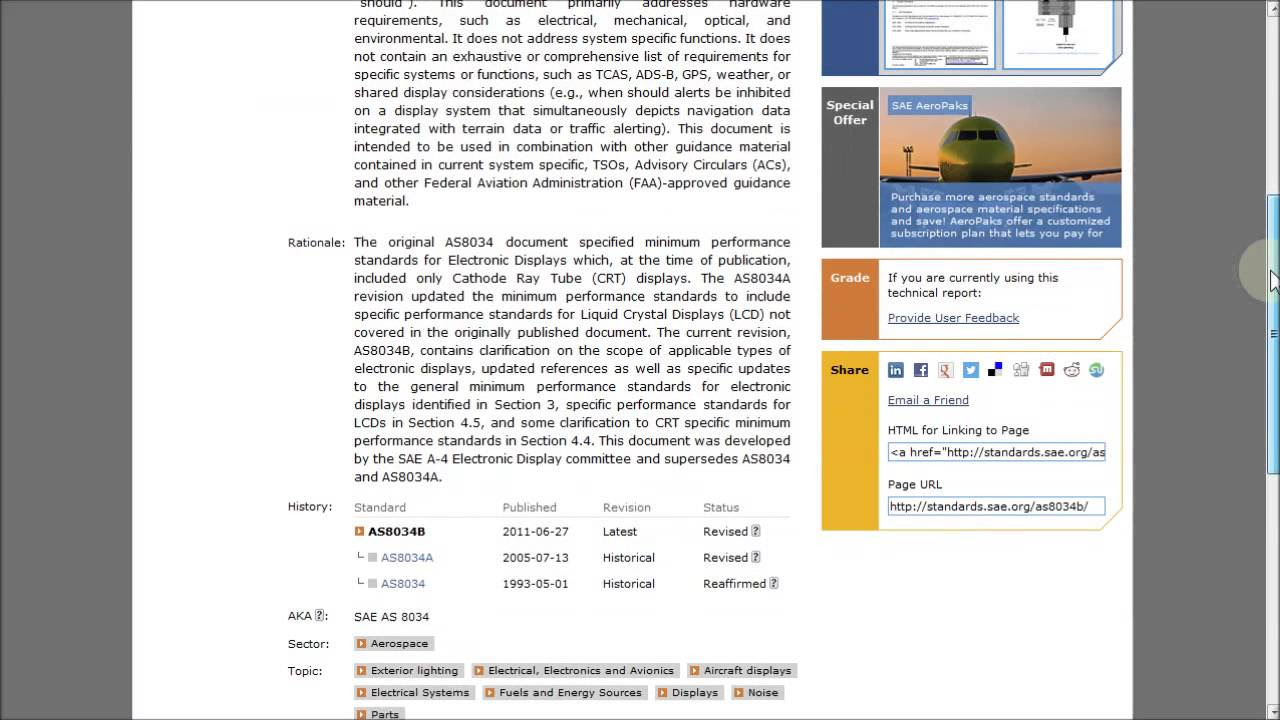 How to Search for Standards with a Desired Criteria Using the SAE International Website