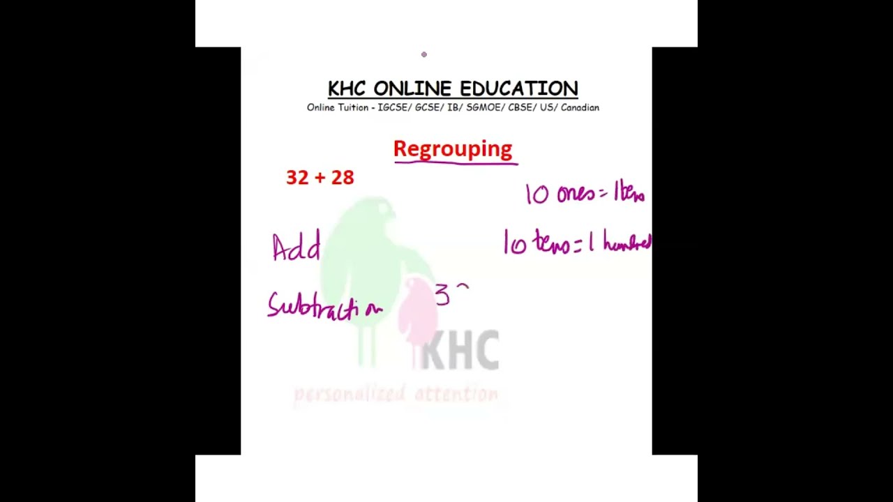 Regrouping cambridge grade 4 year 5 math singapore online tuition