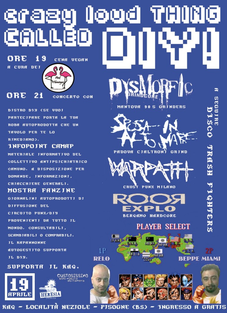 Ven 19 Aprile 2013: CRAZY LOUD THING CALLED DIY! | KAG