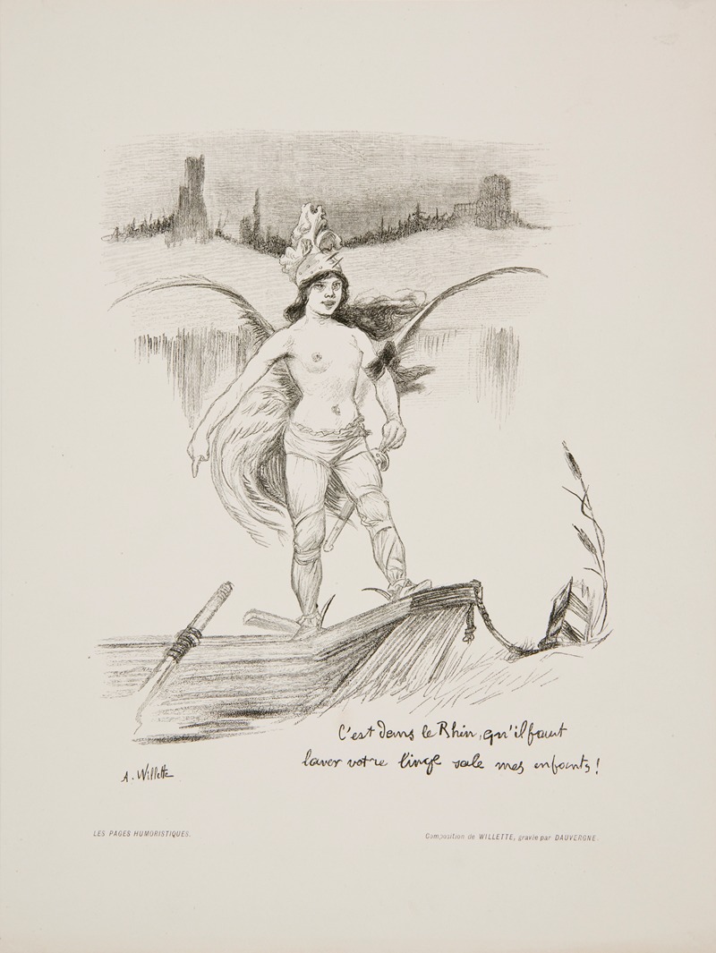 C’est dans le Rhin, qu’il faut laver votre linge sale mes enfants! (1889)