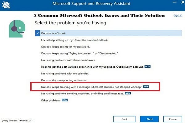 Outlook calendar sync fix
